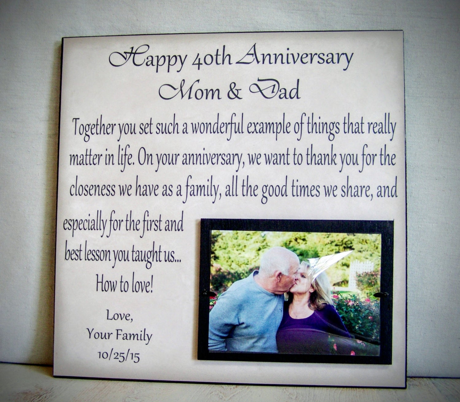 Anniversary Gift for Parents Mom & Dad Anniversary