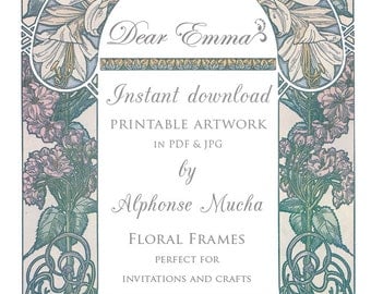 Art Nouveau Invitation Template 4