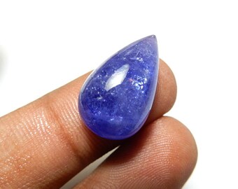 Blue Tanzanite Cabochon Deep Blue color Size 19x19MM 19.7Ct AAA Quality Natural Wholesale Price