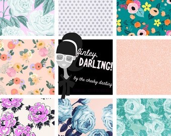 Finley Darling Cute Digital Paper Drawn Floral Clipart Clipboards Printable Planner Personal and Printed Commercial Use