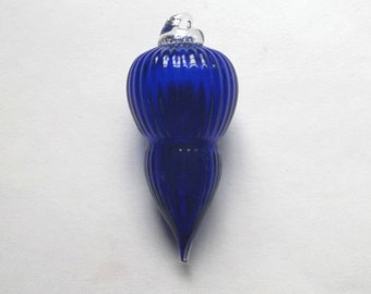 Mini Ornament - Jewel Color Series- Cobalt with Clear Hook : DISASTER RELIEF