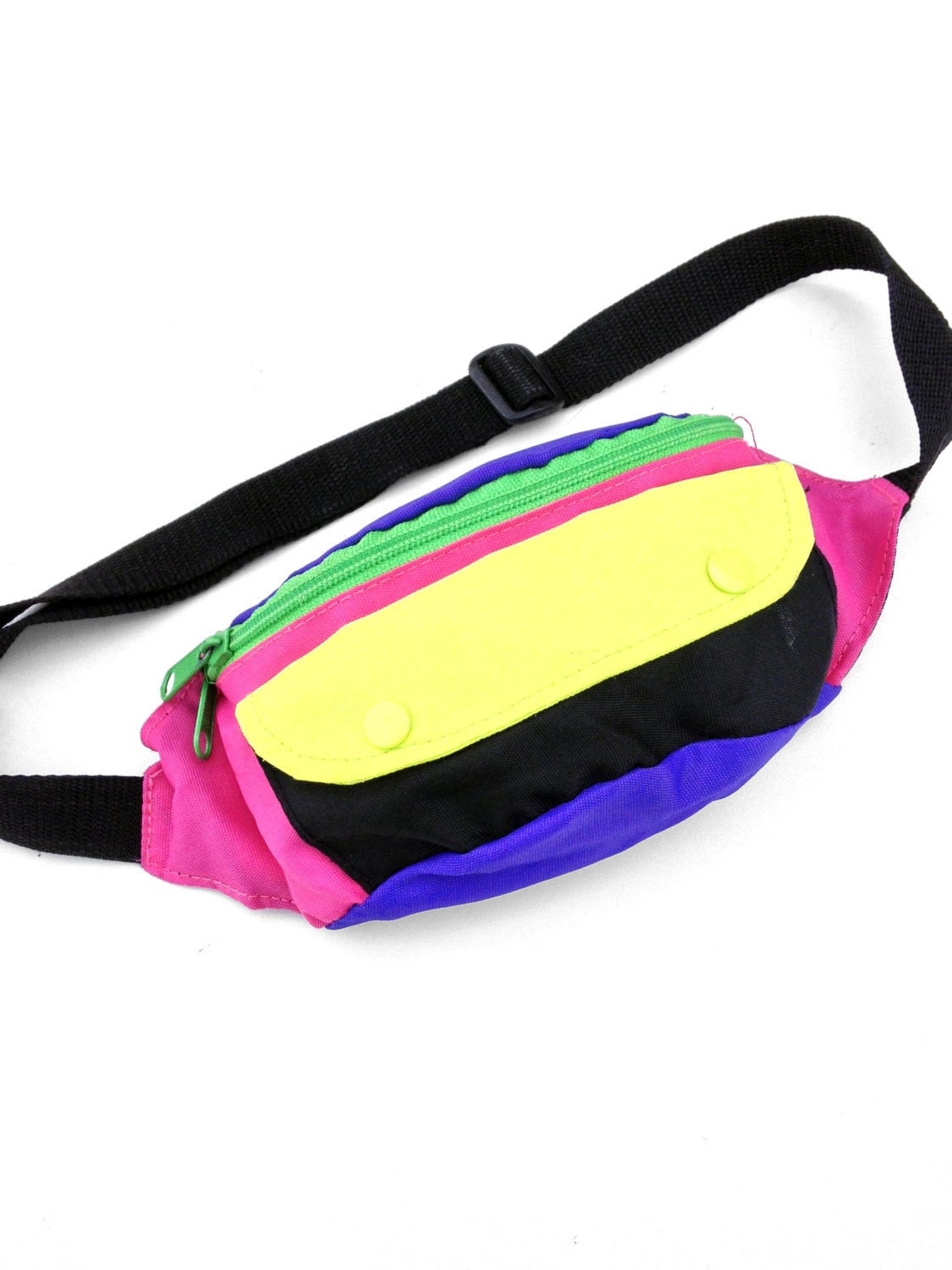 Wild 80s Five Color Block Fanny Pack 24 to 32