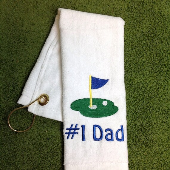 Golf towel Personalized towel golf golf by LindaKaysCreations