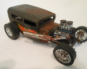 Rat Rod, Scale Model Car, Ford,Rusted Wreck, Classicwrecks