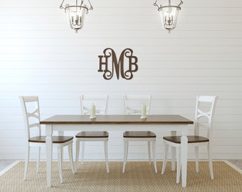 Wood Wall Monogram - Vine Wood Monogram - Wall Letters - Personalized Wall Initials - Nursery Decor - Wall Decor - Wood Monogram - Gift