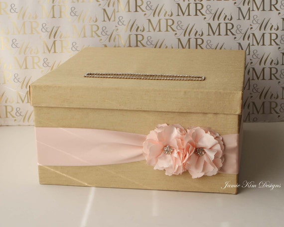 Wedding Card Box Money Holder Gift Card Box- Custom Made to Order
