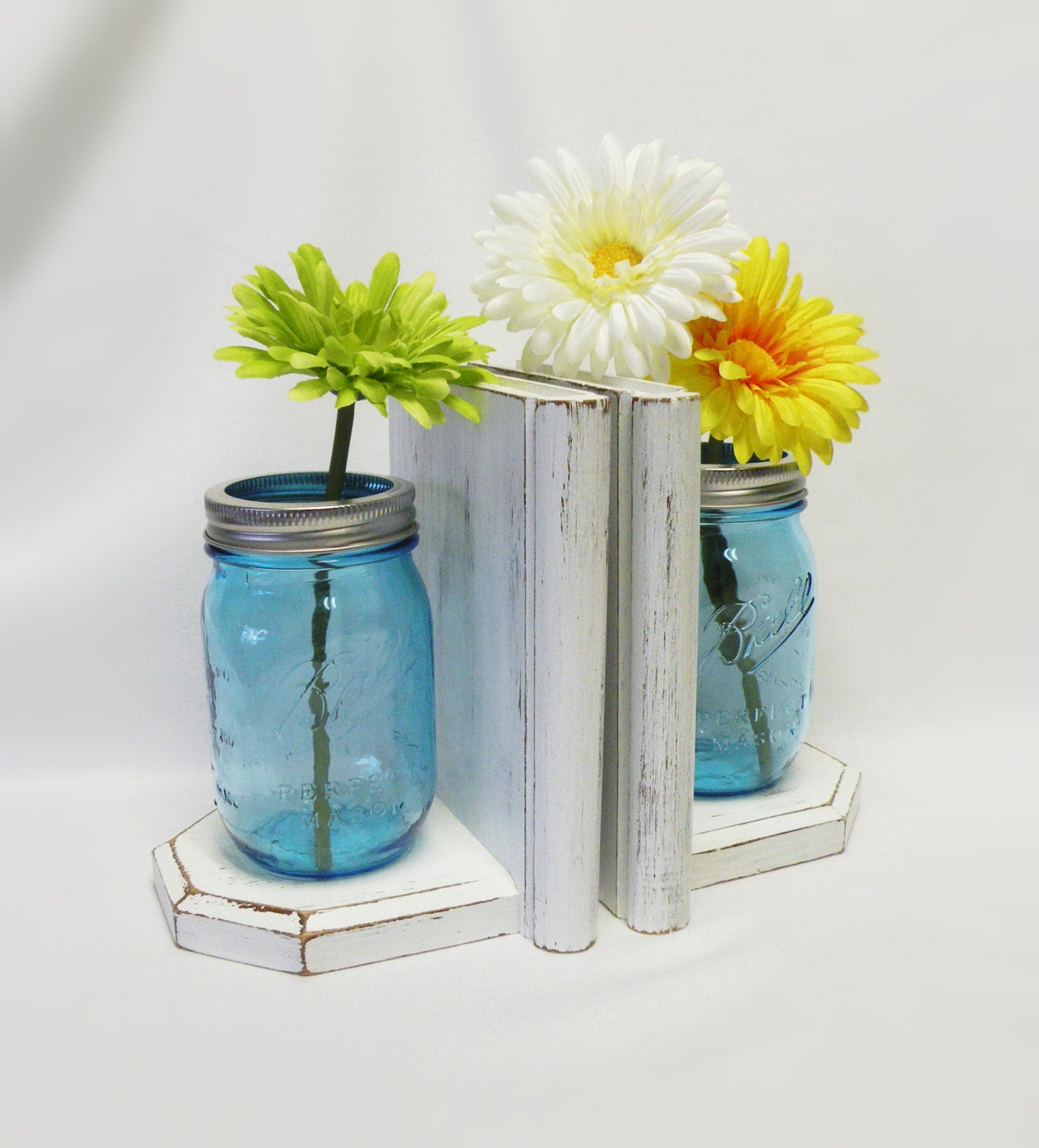  Mason Jar Bookends for Living room