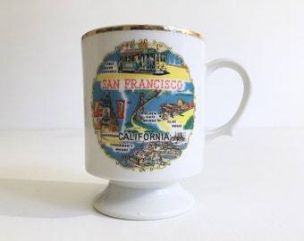 Mug McDonald's California - Céramique Bleue, 9,5 Cm X 8 Cm - Occasion En Bon état