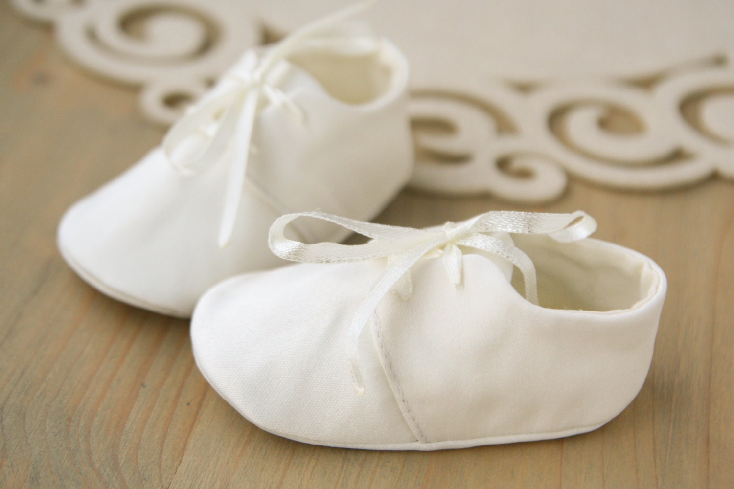 Baby boy baptism shoes white boy shoes Ivory christening