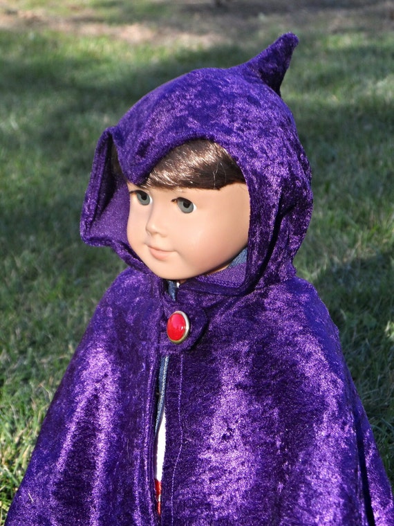 Raven Teen Titans inspired Cloak / Cape for American Girl