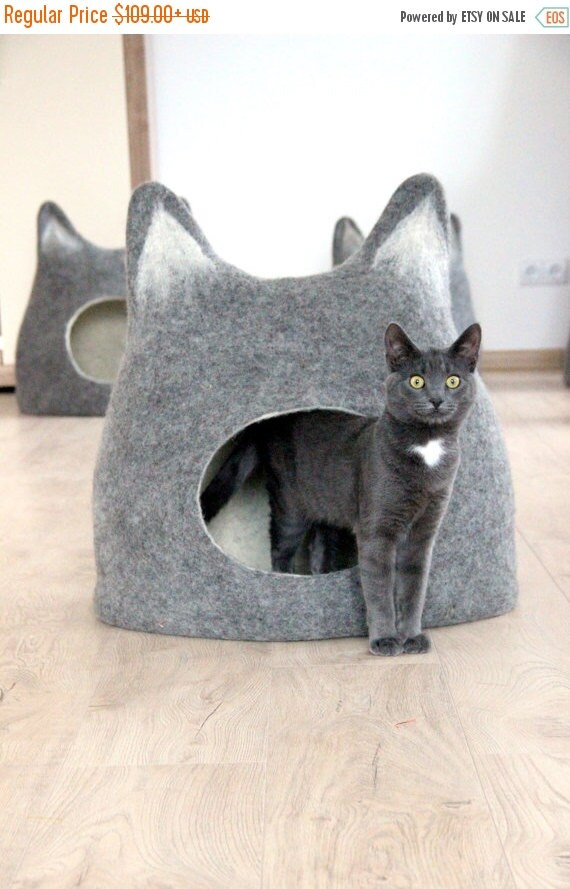 SALE Pet bed Cat bed cat cave cat house by AgnesFelt on Etsy