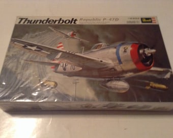 thunderbolt republic p-47d 1/32 scale model kit revell 1969