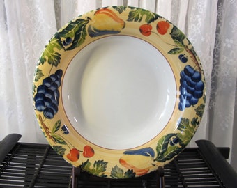 Vintage 90's Dansk Fall Harvest pasta bowl 13 1/2"