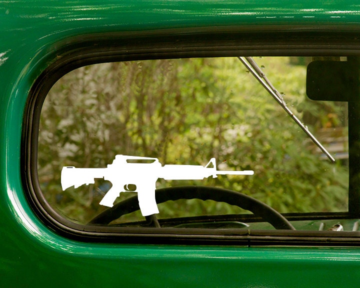 Ar15 Decal Assault Rifle Decal Rifle Sticker Pro Gun