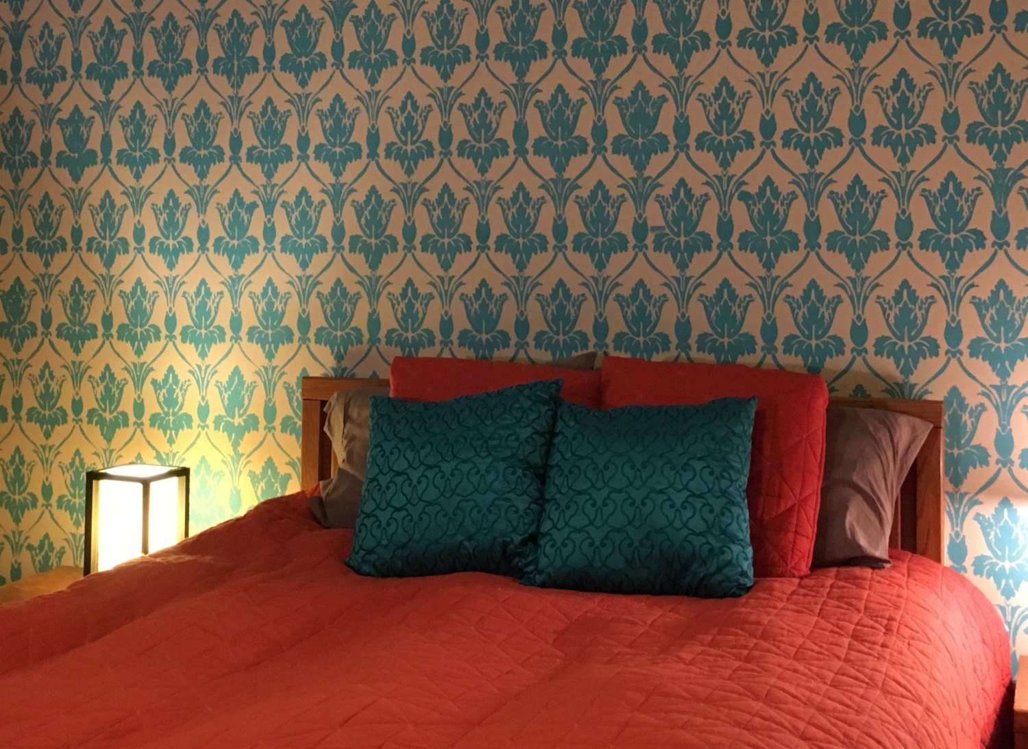 Sherlock Holmes Damask Allover Decorative Stencil from TV