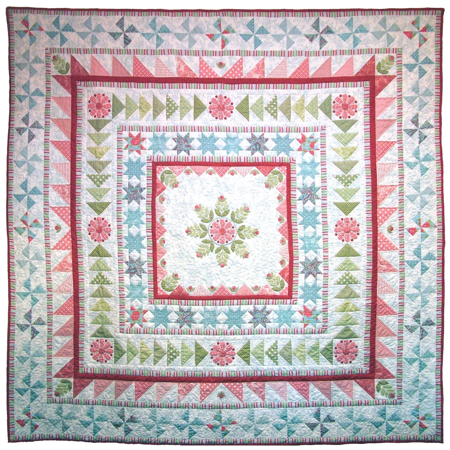 Snowflake Medallion Quilt Pattern PDF by Emma Jean Jansen