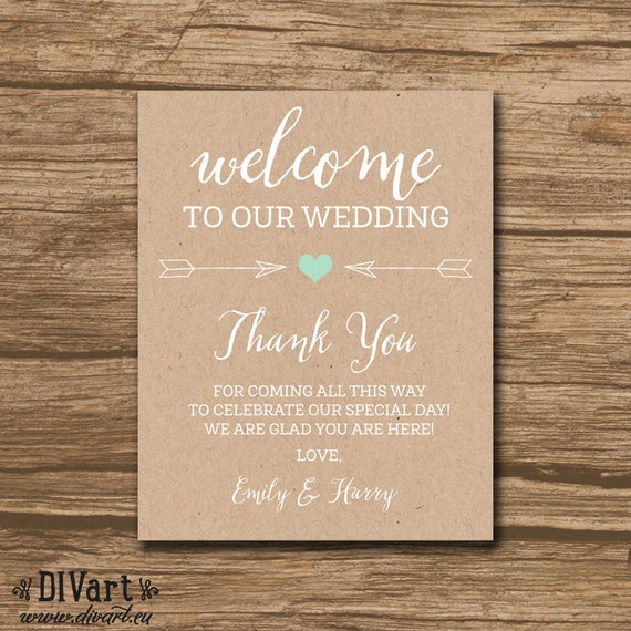 Rusitc Welcome Bag Tag, Wedding Favor Tags, Hang Tags, Thank You Tags ...