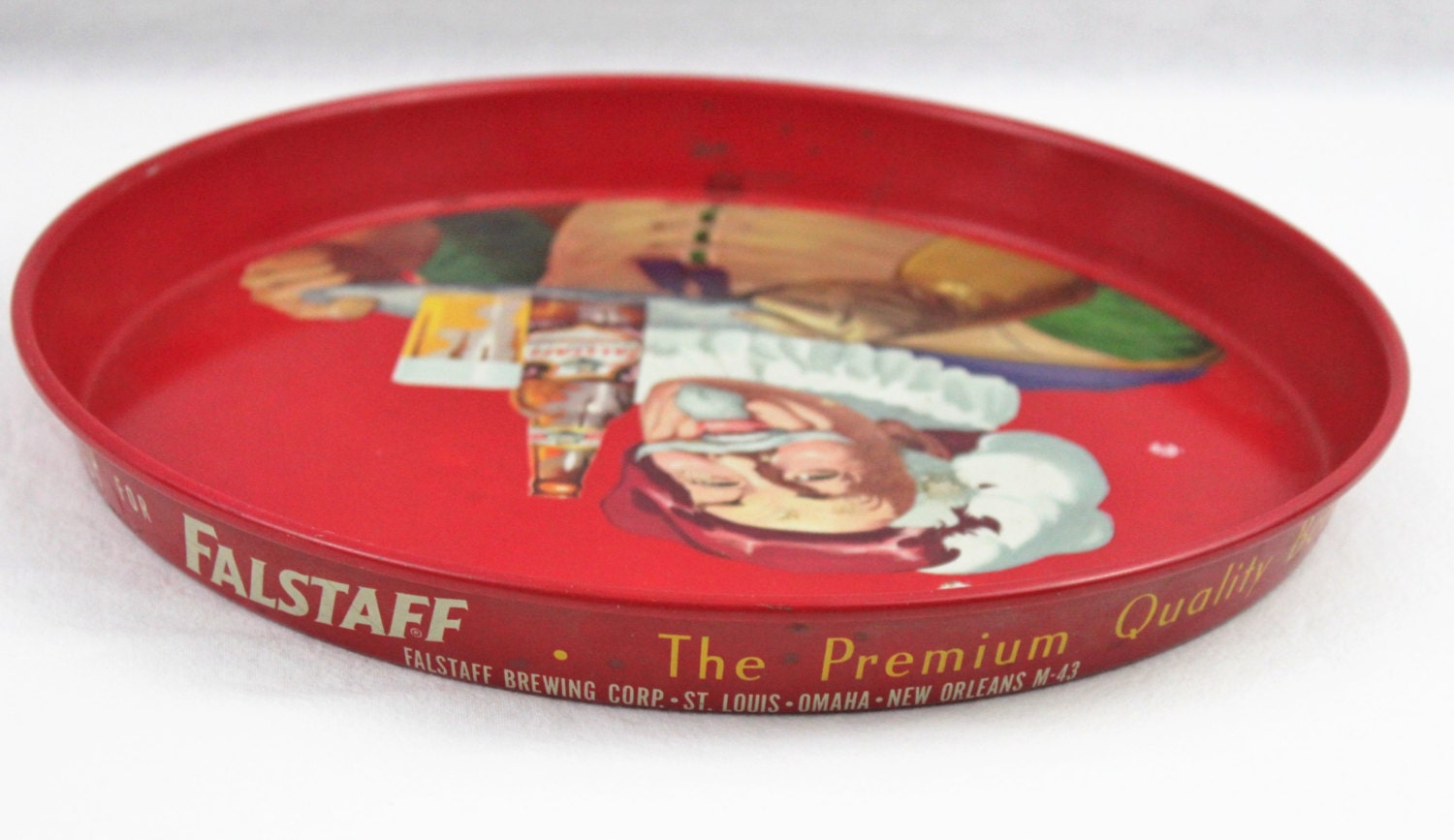 Vintage 1960s Falstaff Beer Tray, Serving Tray