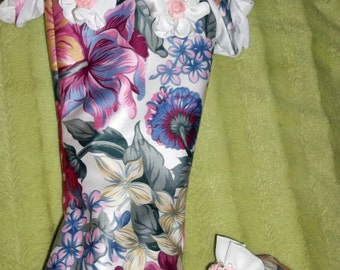 Shabby Chic Vintage Victorian style Christmas Stocking