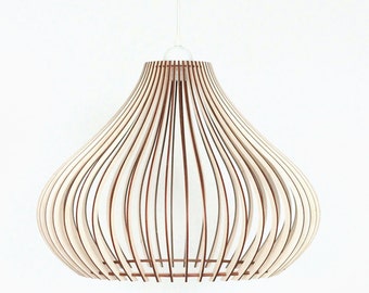 Wood Lamp / Wooden Lamp Shade / Hanging Lamp / Pendant Light / Decorative Ceiling Lamp / Modern Lamp /