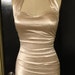 CLEARANCE DESIGNER SAMPLE 1 Piece Champagne Satin Sarong Swimsuit Small