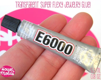 E6000 Clear Jewelry Glue 5.3 ml-mini tube-perfect for jewelry making flexible and strong-amazing on every surface!