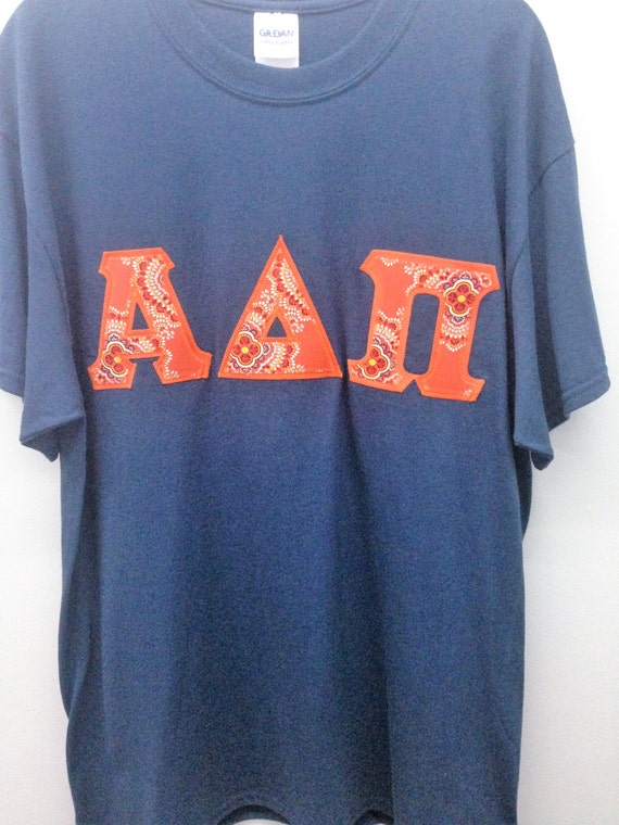 Alpha Delta Pi Sorority Large T Shirt with Greek Letters