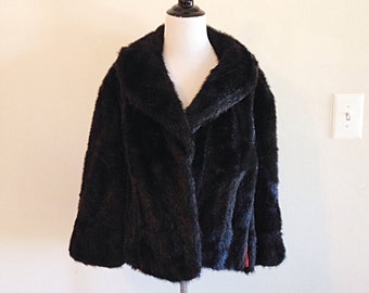 Faux fur cape | Etsy