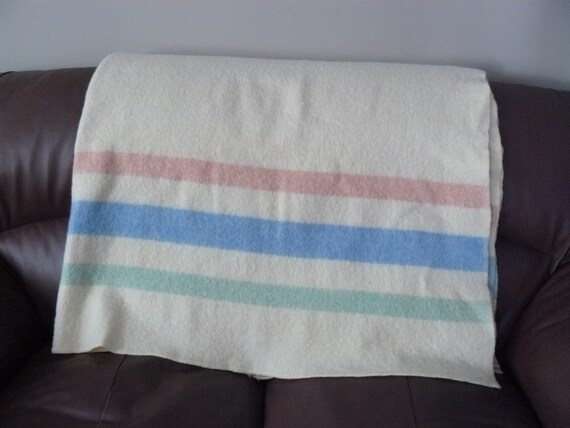 Hudson Bay Wool Blanket by Saltofmotherearth on Etsy