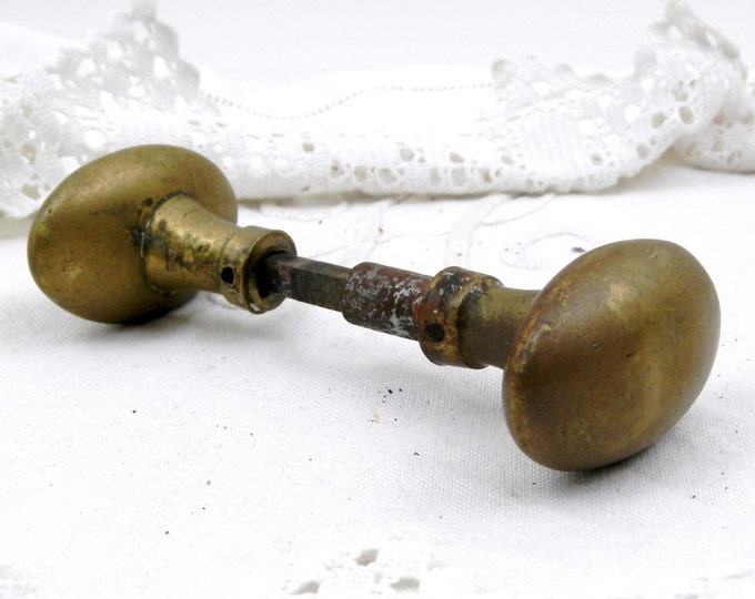 Antique French Brass Pair Door Knobs Handle / French Decor / Cottage Country Chic / Home Diy / Chateau Chic / Vintage French / French Home Antique French Brass Pair Door Knobs Handle / French Decor / Cottage Country Chic / Home Diy / Chateau Chic / Vintage French / French Home