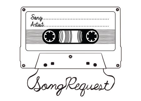 Song Request Mixtape Card Digital Design Style 1