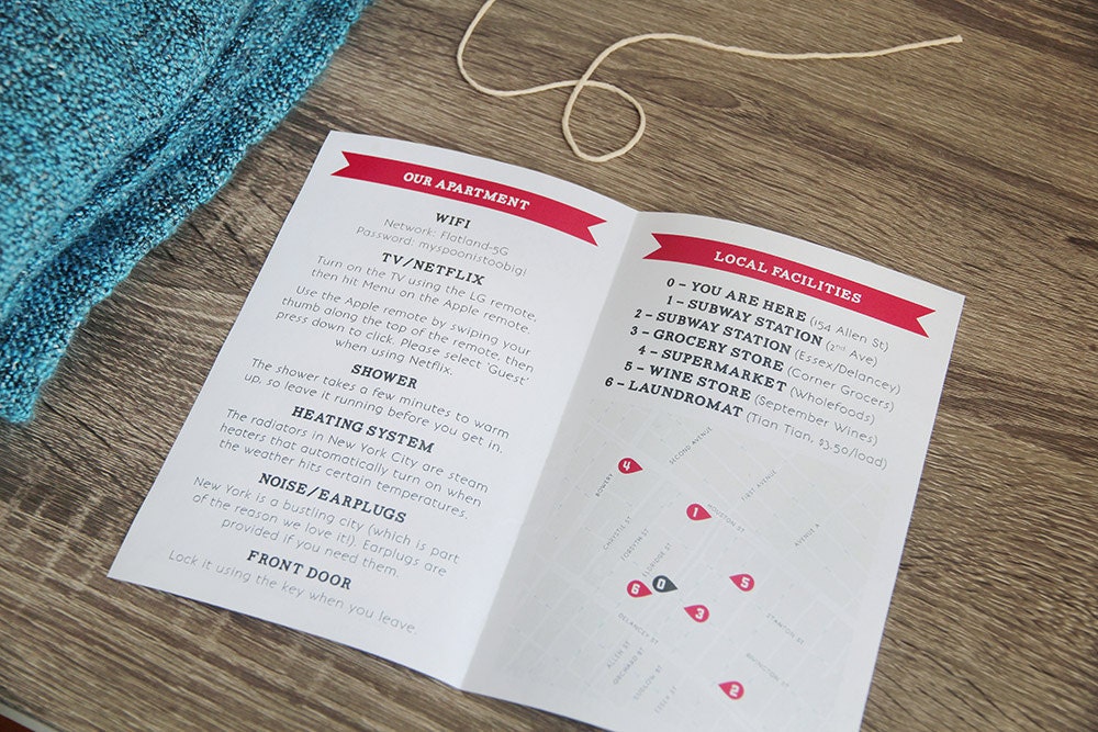 sample airbnb welcome book