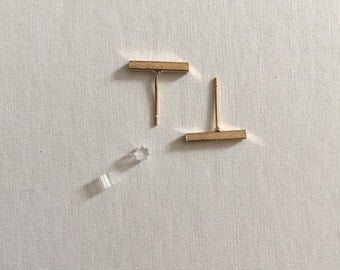 Gold/Silver Bar Surgical Steel Earrings