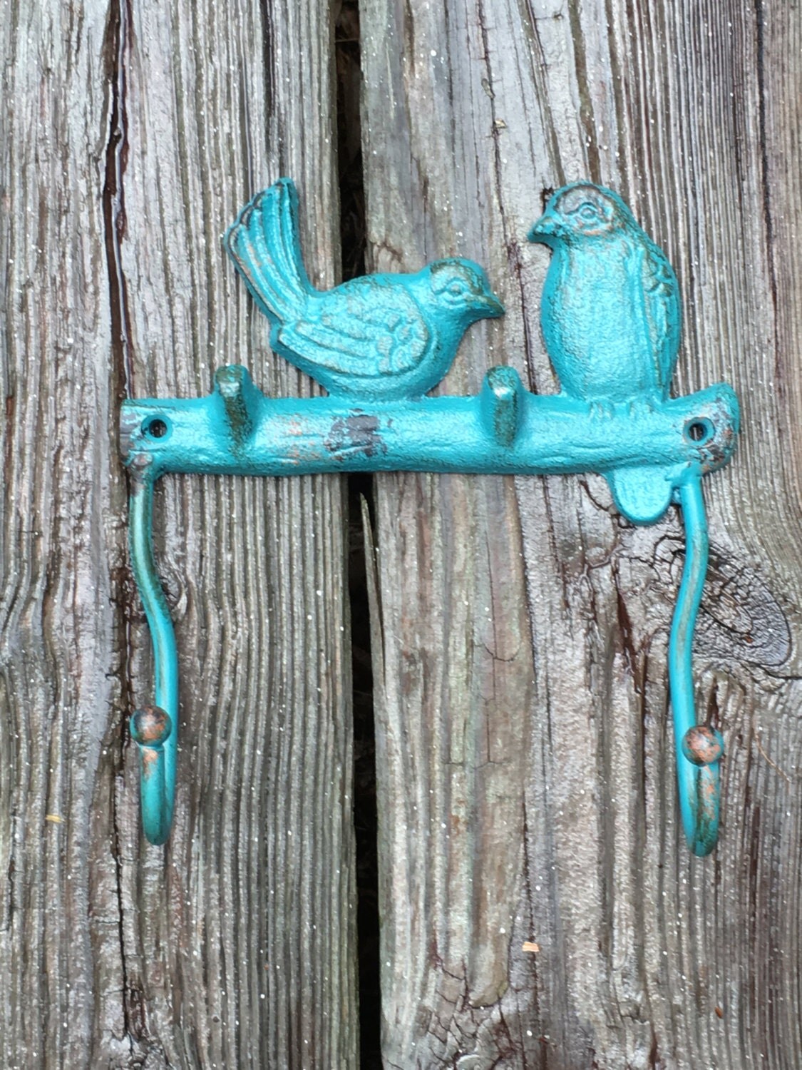 Cast Iron Wall Hook with Birds