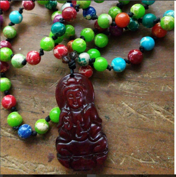 Kuan Yin's Garden prayer mala prayer beads kuan yin by MagickAlive