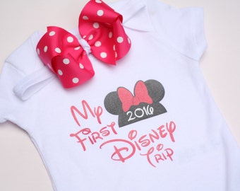 My First Disney Trip, Disney onesie, Disney bodysuit
