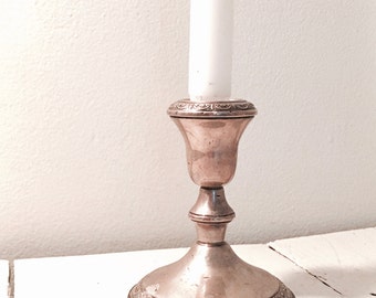 vintage stunning candle holder sterling