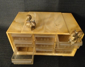 Vintage Nut and Bolt 9 Drawer Container....Storage