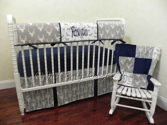 Baby Boy Bedding Set Rowan Boy Crib Bedding Crib Rail