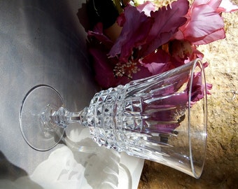 Vintage 1960s Tuilleries-Villandry by Cristal D'Arques-Durand Wine Glass // Set of 5 ea