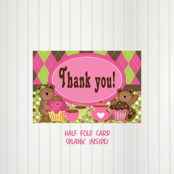 tea party thank you cards