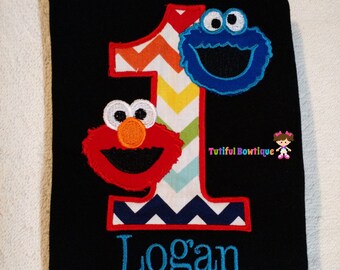 sesame street birthday shirt