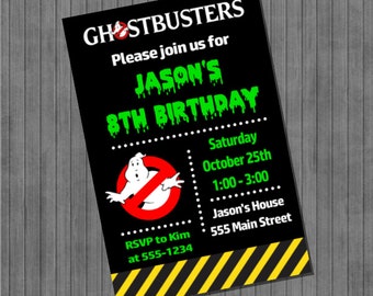 Ghostbusters Party Invitations