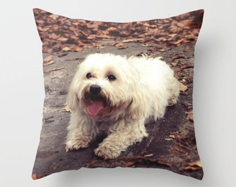 Dog Pillow Cover, Indoor Throw Pillow Cover, Throw Pillow Cover, Throw Pillow, Animal Design, Animal Art, Animal Pillow, Pillow Cover