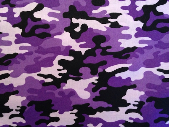 Purple camo fabric by the yard camouflage fabric purple