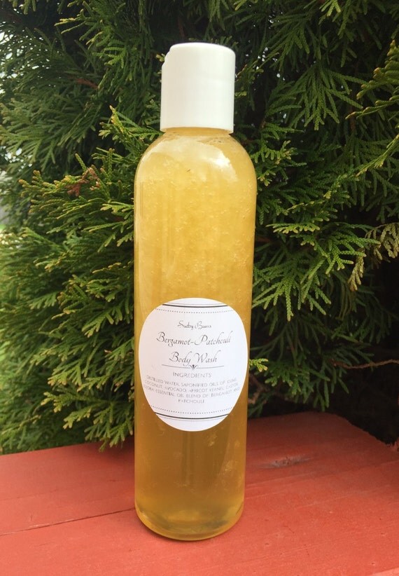 BergamotPatchouli body washmens body wash natural by SudzyBums