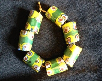 Antique Venetian Glass Millefiore Beads