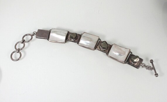 Starborn Creations Bracelet 925 Sterling Silver Pyrite Mother
