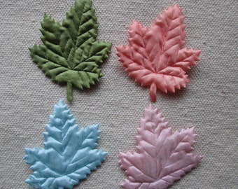 Wholesale bulk lot 200pcs/lot fabric leaves applique Patch, Sewing Craft, DIY applique scrapbooking 3.5x5cm