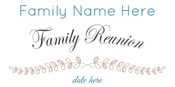 Fancy Family  Reunion  Banner 